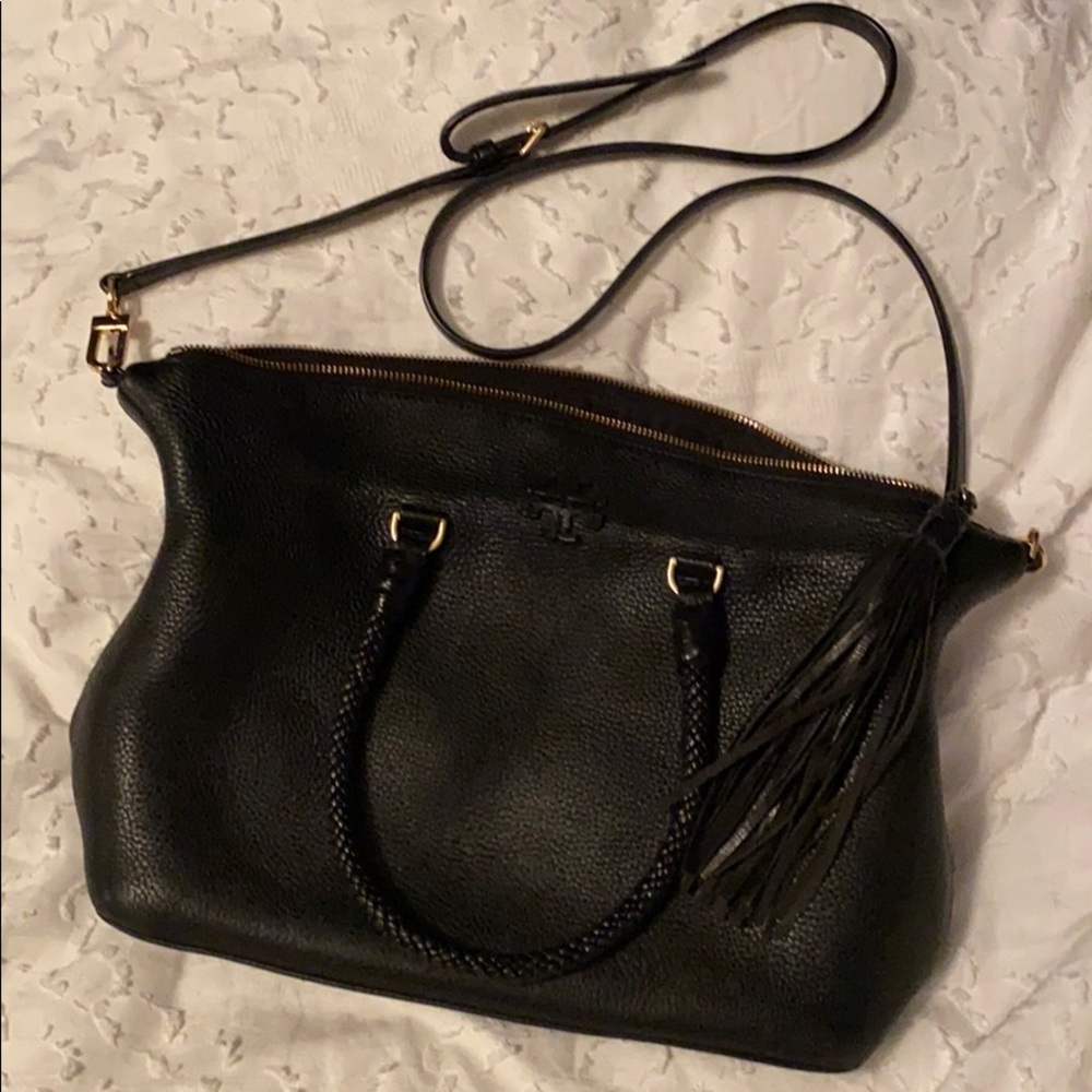 Black slouchy Tory Burch Taylor Satchel